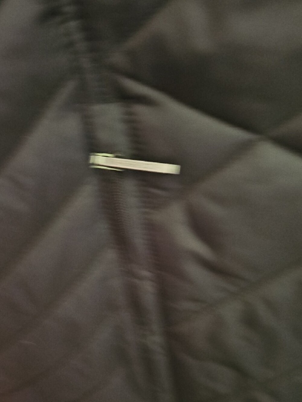 Weatherproof Black Quilted Long Puffer Vest with Stand Collar - Picture 5 of 7